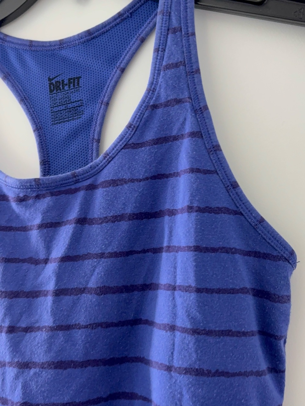 Nike Dri-FIT Blue Striped Racerback Tank Top - Picture 3 of 13
